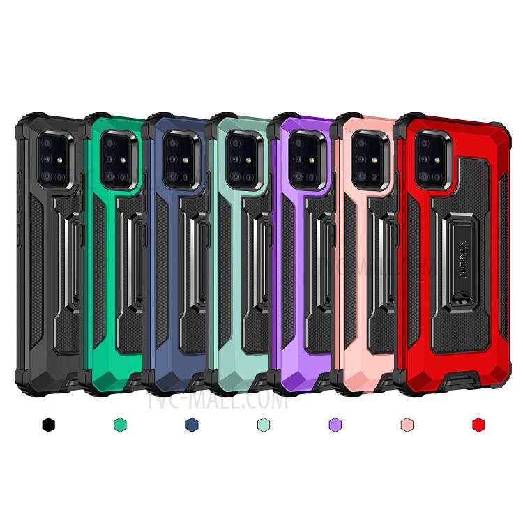 Jazz Series Drop-proof Hybrid Phone Cover Case for Samsung Galaxy A52 4G/5G - Black-9