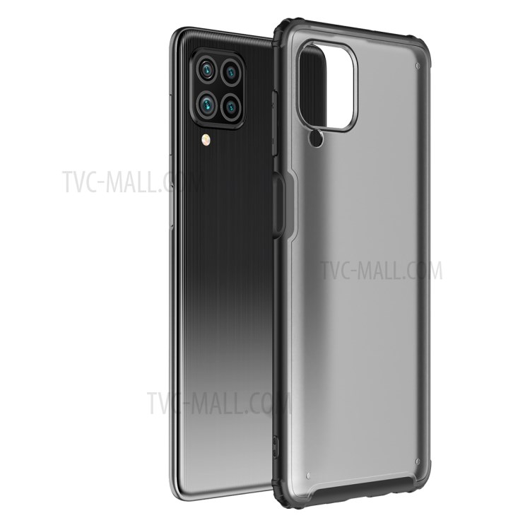 Armor Series for Samsung Galaxy M62/F62 Frosted Surface TPU + PC Anti-fingerprint Hybrid Shell - Black-1