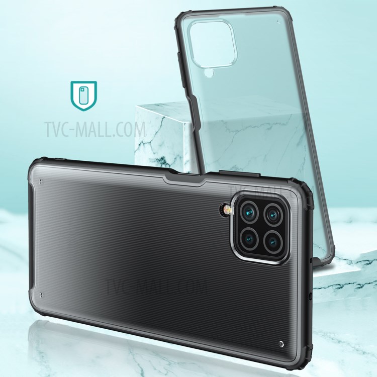 Armor Series for Samsung Galaxy M62/F62 Frosted Surface TPU + PC Anti-fingerprint Hybrid Shell - Black-2