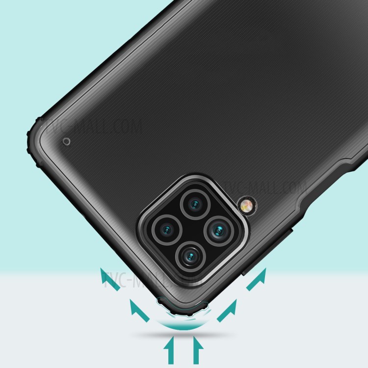 Armor Series for Samsung Galaxy M62/F62 Frosted Surface TPU + PC Anti-fingerprint Hybrid Shell - Black-3
