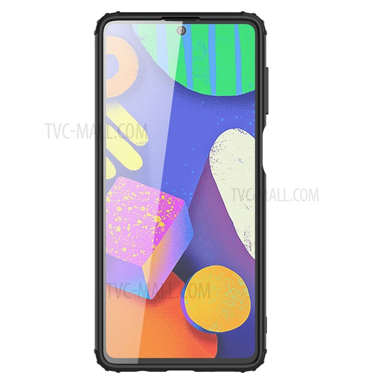 Armor Series for Samsung Galaxy M62/F62 Frosted Surface TPU + PC Anti-fingerprint Hybrid Shell - Black-9