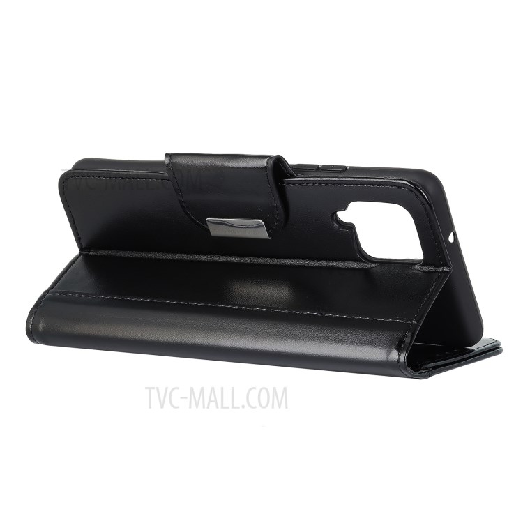 Wallet Stand Design PU Leather Protection Case Shell for Samsung Galaxy F62/M62 - Black-4