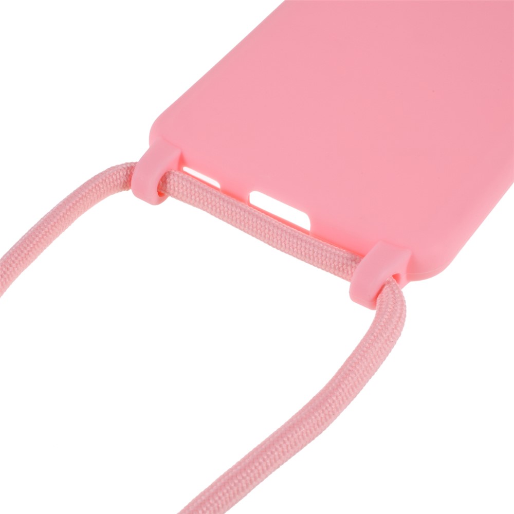 Soft TPU Case with Hanging Rope for Samsung Galaxy S21+ 5G - Light Pink-6