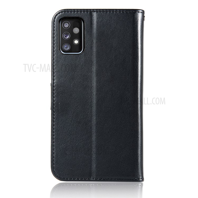Wallet Stand Design Dream Catcher and Owl Pattern Imprinting Design Leather Cell Phone Case for Samsung Galaxy A72 5G - Black-2