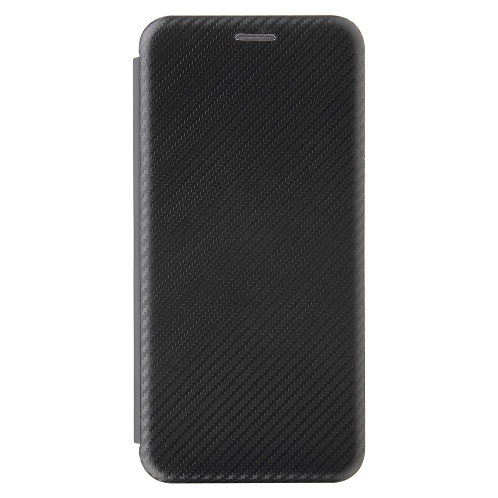 Tampa de Casca de Couro de Textura de Fibra de Carbono Absorvida Automaticamente Para o Samsung Galaxy A32 4G (versão da Ue) - Preto-2