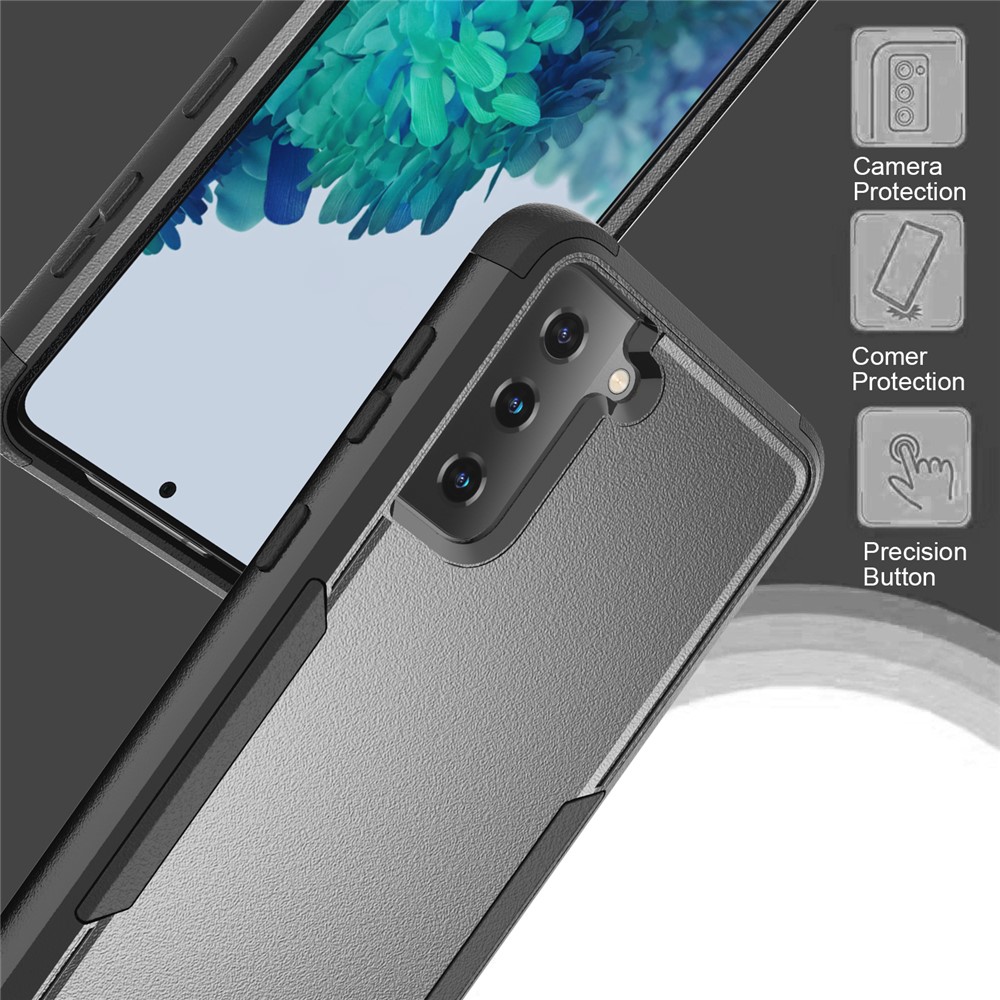 TPU + PC Hybrid Phone Case for Samsung Galaxy S21+ 5G - Black-3