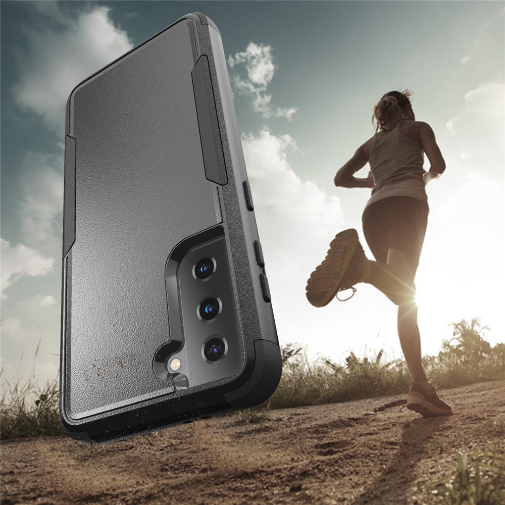 TPU + PC Hybrid Phone Case for Samsung Galaxy S21+ 5G - Black-4