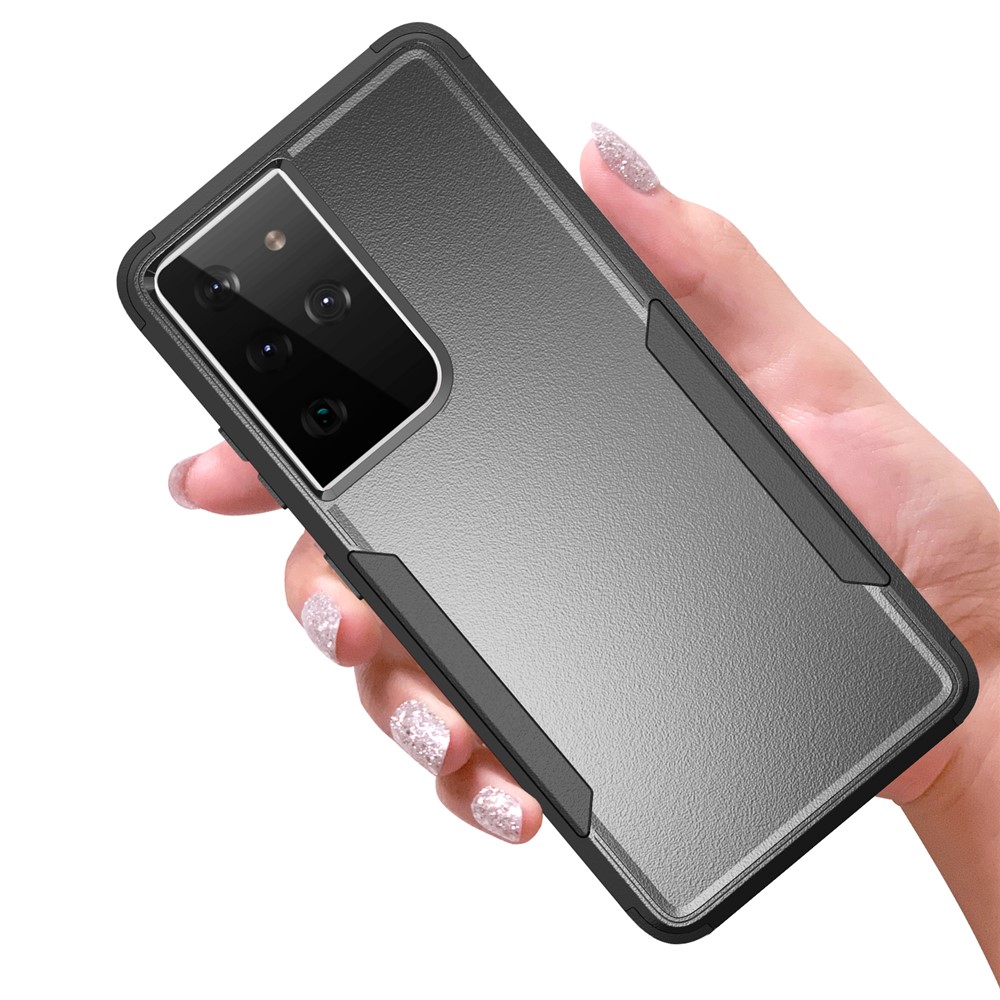 TPU + PC Hybrid Phone Case for Samsung Galaxy S21 Ultra 5G - Black-7