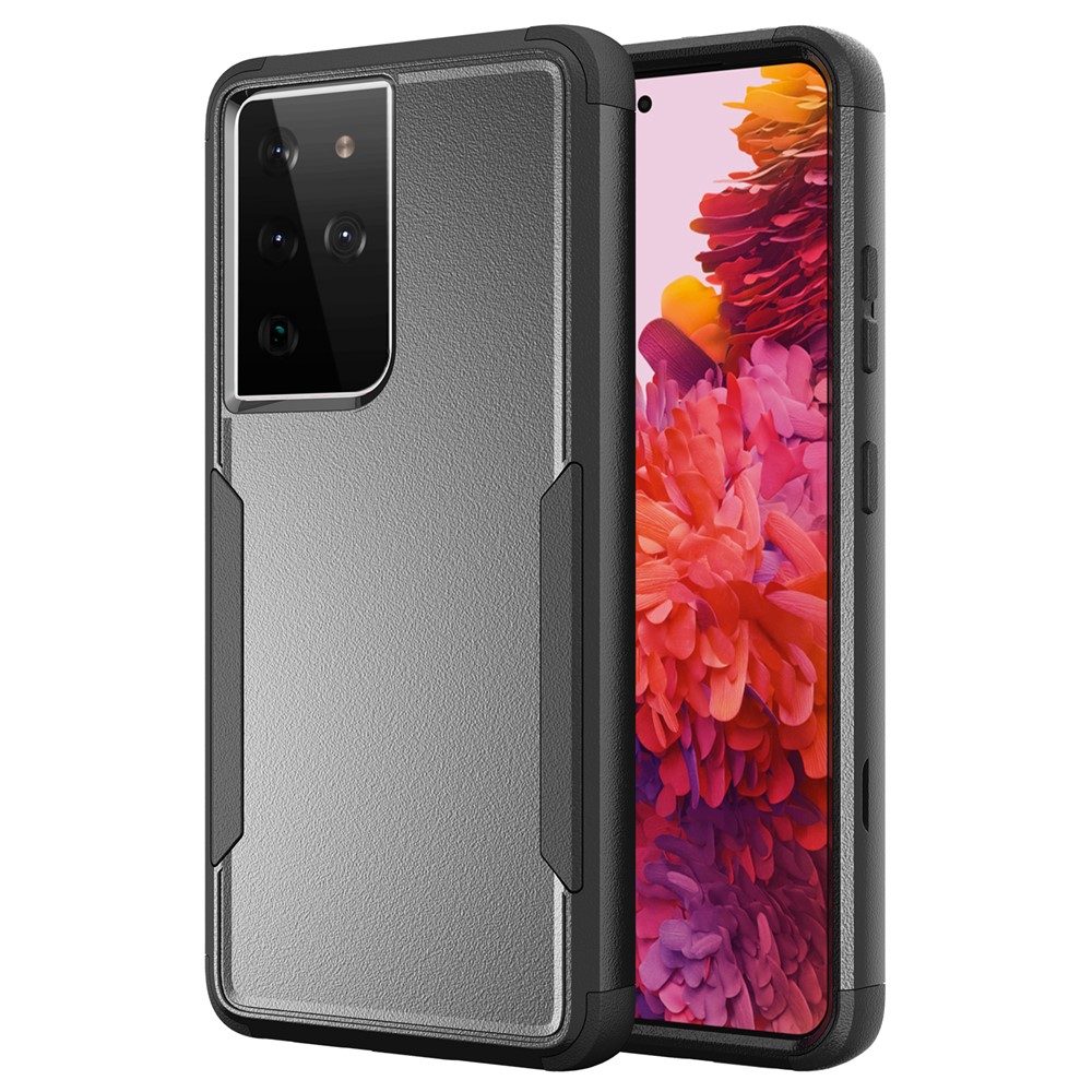 TPU + PC Hybrid Phone Case for Samsung Galaxy S21 Ultra 5G - Black-9