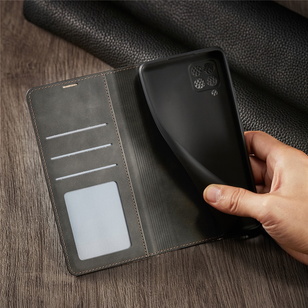 FORWENW Fantasy Series Skin Feeling Leather Case for Samsung Galaxy A12 - Black-10