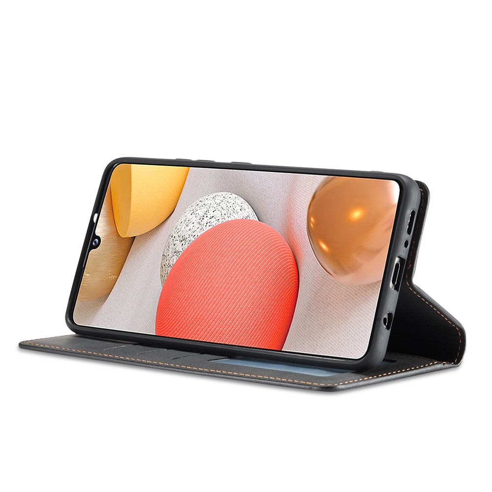 FORWENW Fantasy Series Skin Feeling Leather Case for Samsung Galaxy A12 - Black-6