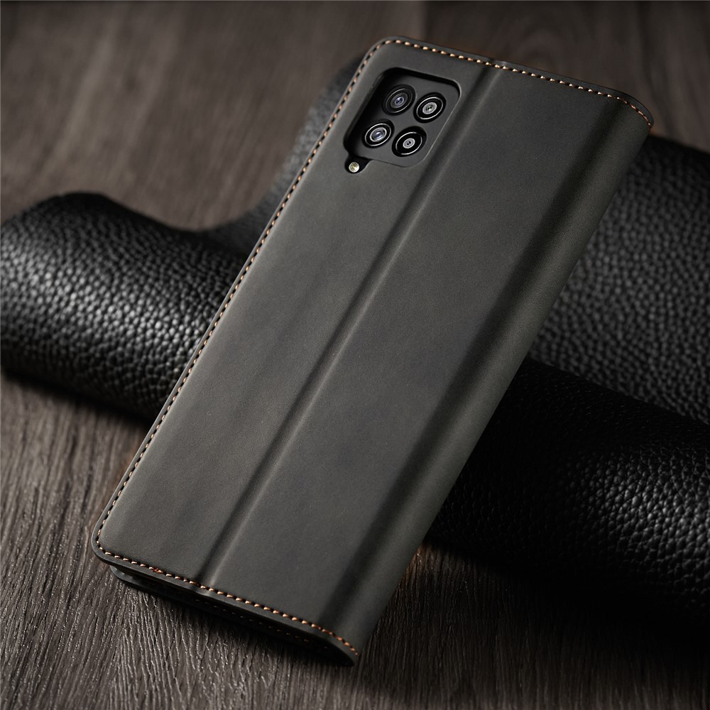 FORWENW Fantasy Series Skin Feeling Leather Case for Samsung Galaxy A12 - Black-7