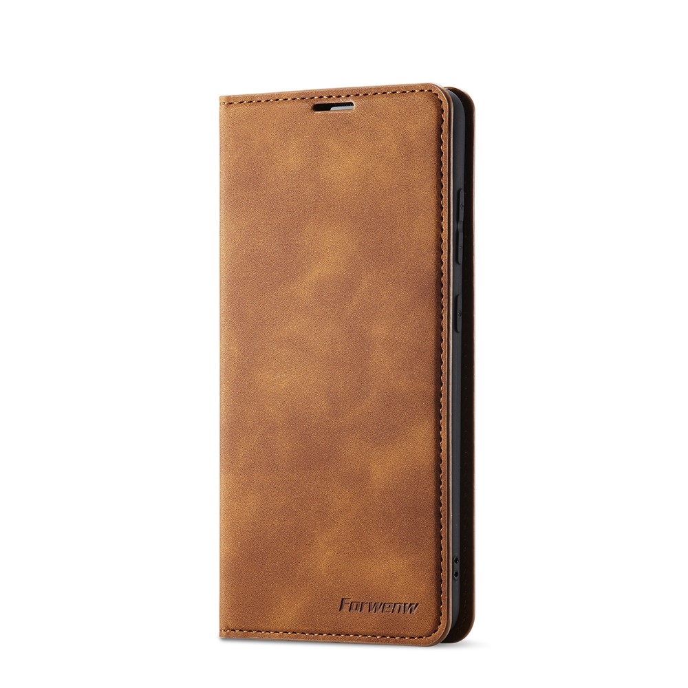FORWENW Fantasy Series Skin Feeling Leather Case for Samsung Galaxy A52 5G / 4G - Brown-2