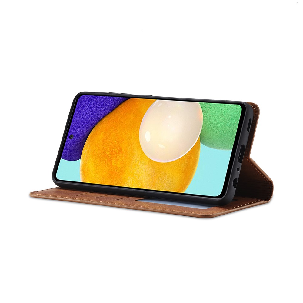FORWENW Fantasy Series Skin Feeling Leather Case for Samsung Galaxy A52 5G / 4G - Brown-6