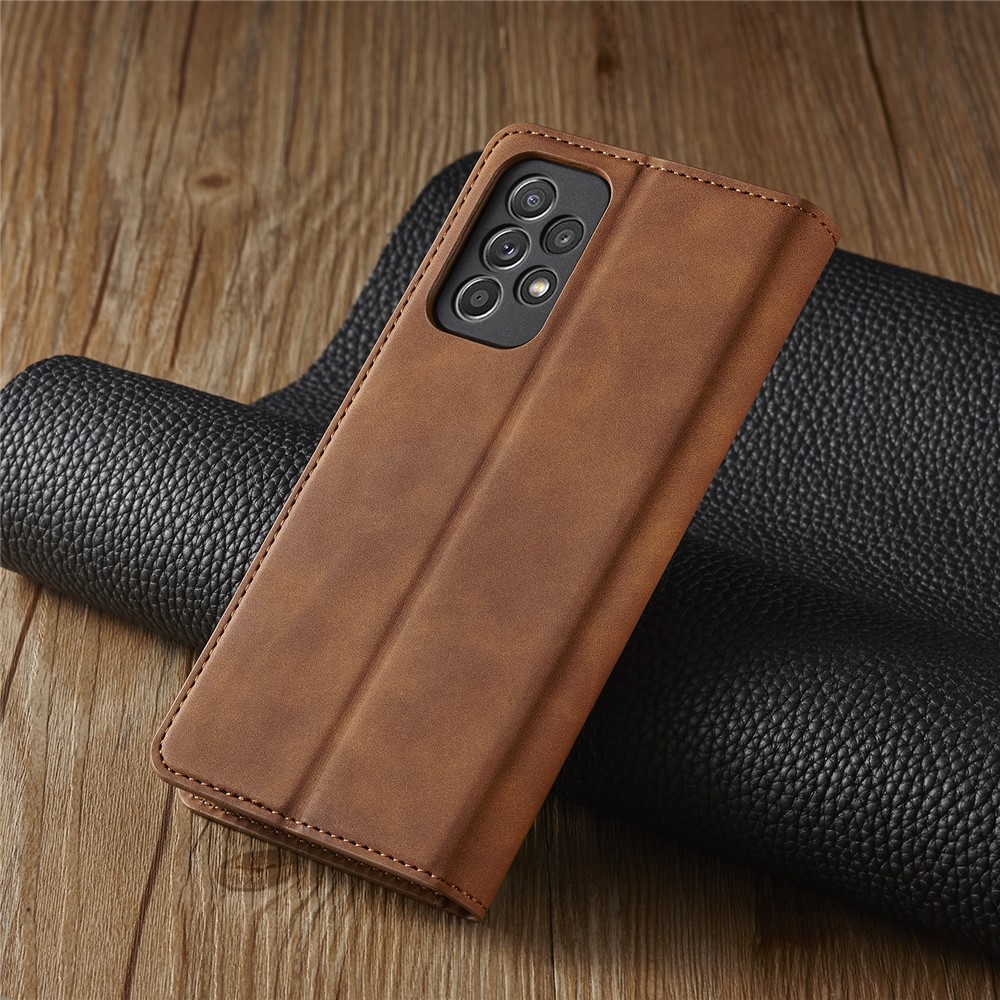 FORWENW Fantasy Series Skin Feeling Leather Case for Samsung Galaxy A52 5G / 4G - Brown-7