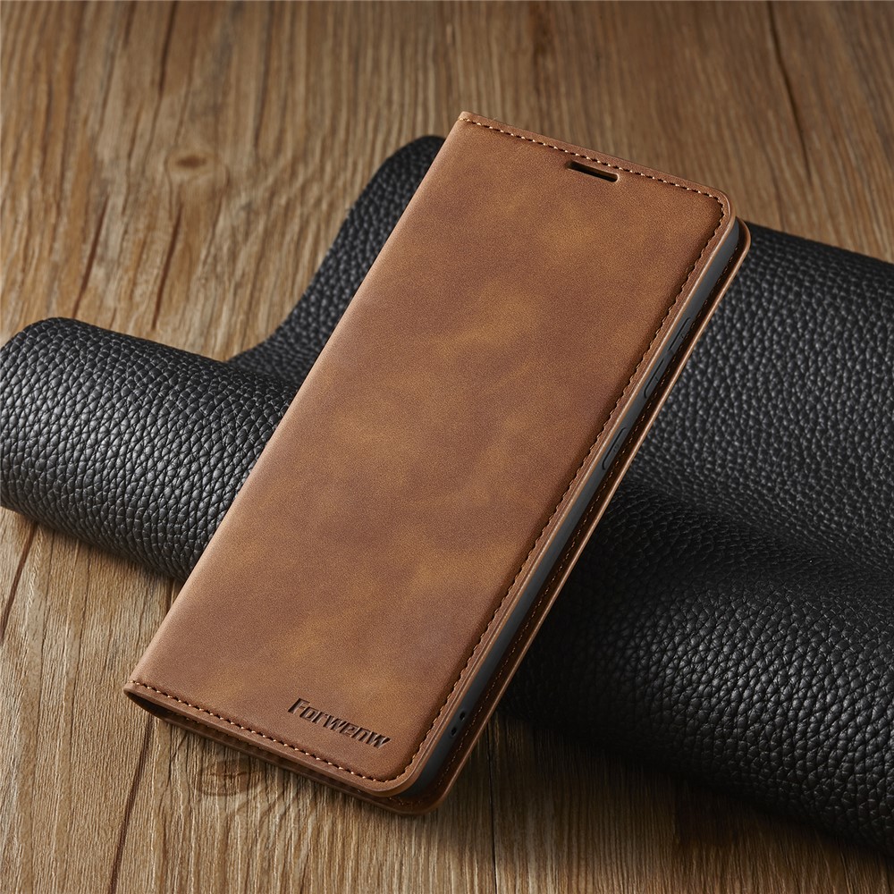 FORWENW Fantasy Series Skin Feeling Leather Case for Samsung Galaxy A52 5G / 4G - Brown-8