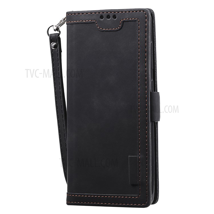 Vintage Splicing Style Wallet Stand Leather Flip Phone Casing for Samsung Galaxy A72 5G / 4G - Black-3