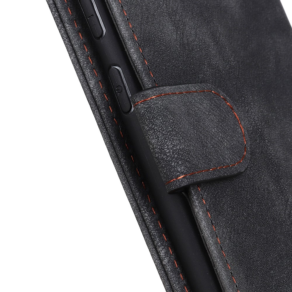 For Samsung Galaxy Xcover 5 Wallet PU Leather Stand Cover Case with Magnetic Closure Design - Black-9