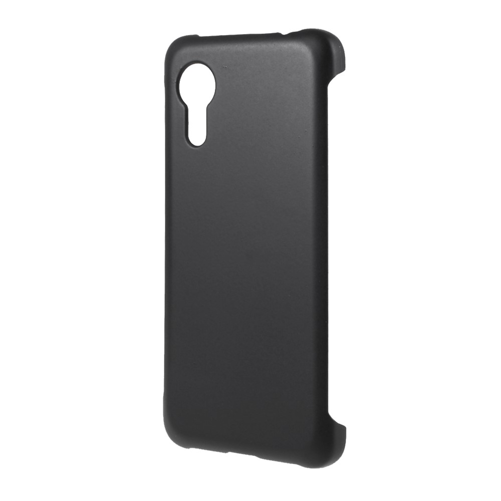 Rubberized Plastic Case for Samsung Galaxy Xcover 5 Hard Cell Phone Cover - Black-2