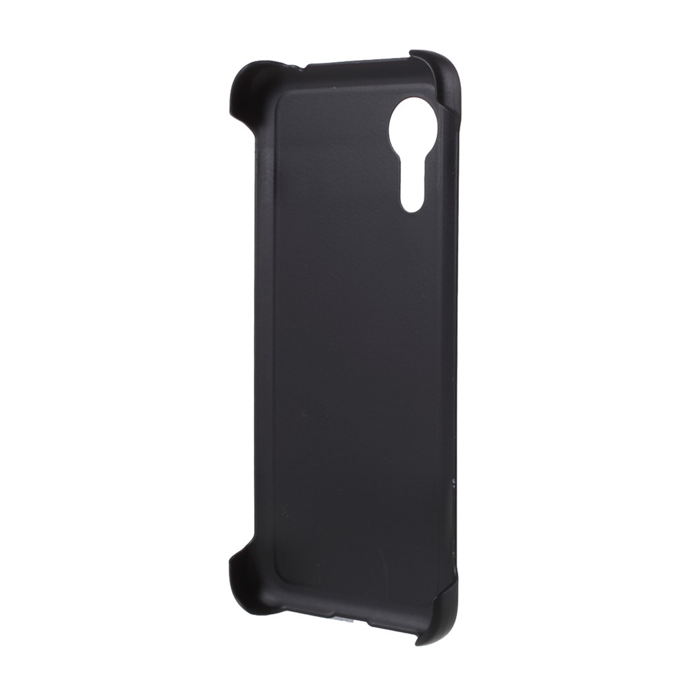 Rubberized Plastic Case for Samsung Galaxy Xcover 5 Hard Cell Phone Cover - Black-4