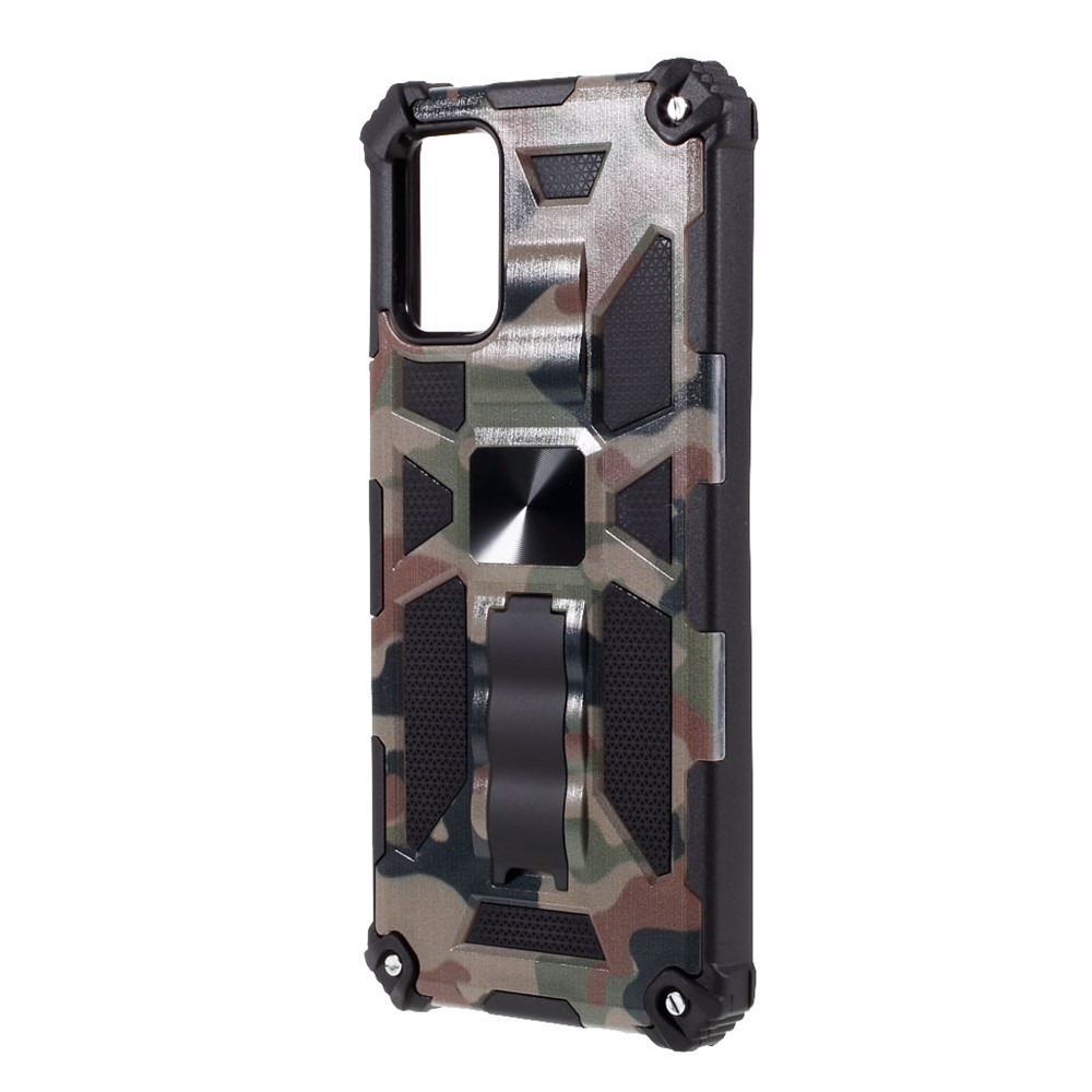 Camouflage Design Detachable 2 in 1 Protective Shell with Magnet Sheet for Samsung Galaxy A02s (166.5x75.9x9.2mm) - Army Green-2