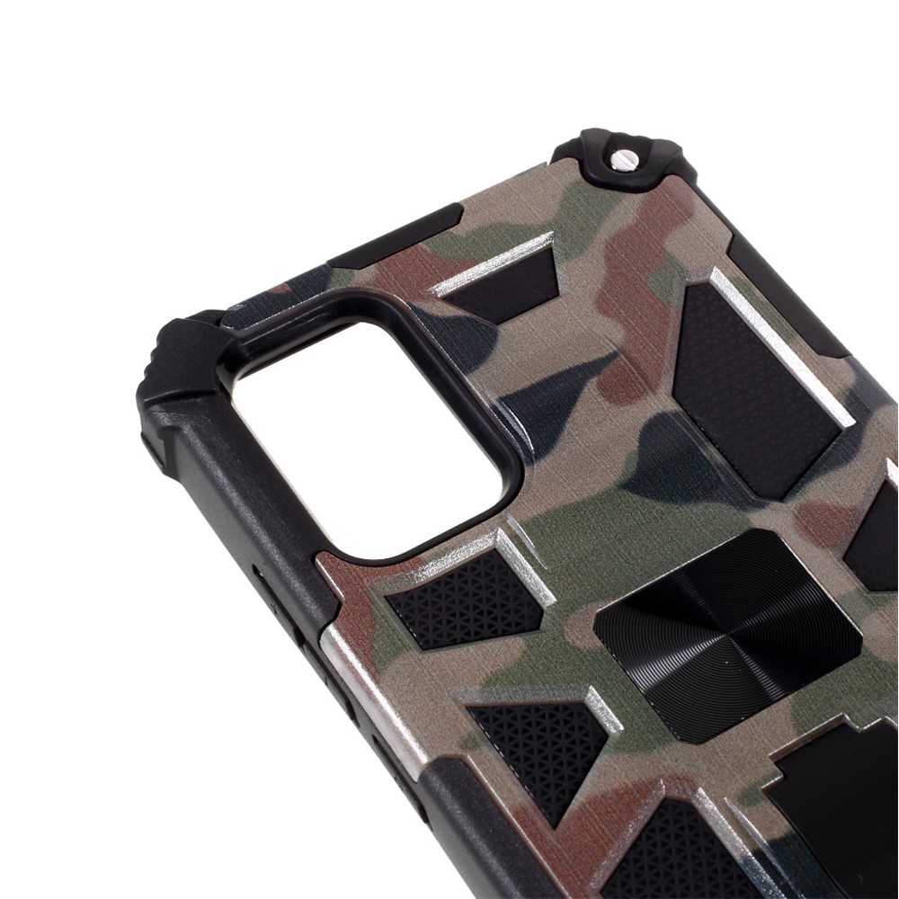 Camouflage Design Detachable 2 in 1 Protective Shell with Magnet Sheet for Samsung Galaxy A02s (166.5x75.9x9.2mm) - Army Green-7