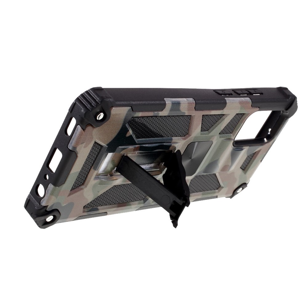 Camouflage Design Detachable 2 in 1 Protective Shell with Magnet Sheet for Samsung Galaxy A02s (166.5x75.9x9.2mm) - Army Green-9