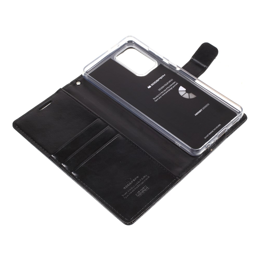MERCURY GOOSPERY Blue Moon Wallet Leather Cover for Samsung Galaxy A72 5G / 4G - Black-10