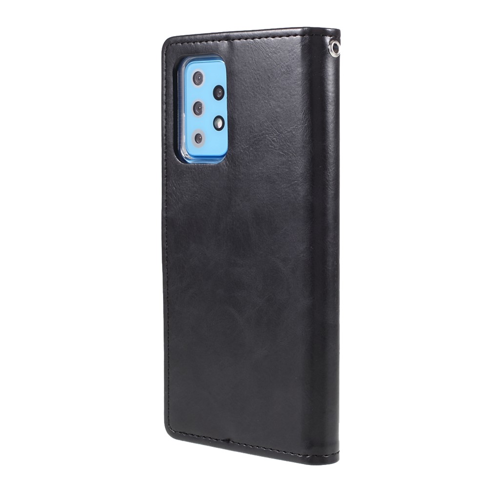 MERCURY GOOSPERY Blue Moon Wallet Leather Cover for Samsung Galaxy A72 5G / 4G - Black-3