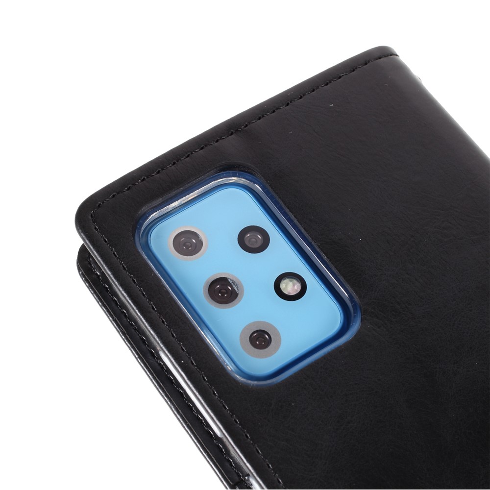 MERCURY GOOSPERY Blue Moon Wallet Leather Cover for Samsung Galaxy A72 5G / 4G - Black-6