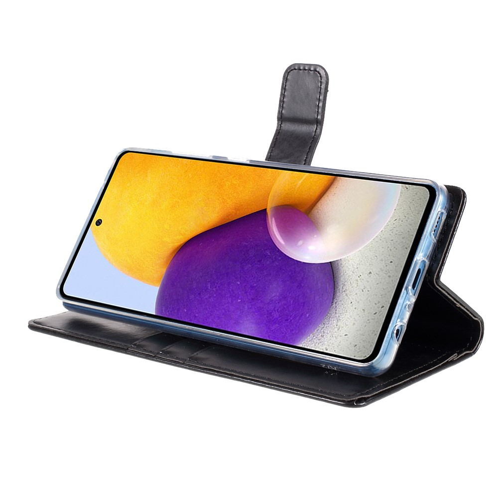 MERCURY GOOSPERY Blue Moon Wallet Leather Cover for Samsung Galaxy A72 5G / 4G - Black-8