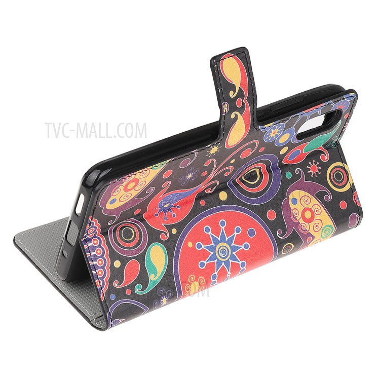 Pattern Printing Leather Wallet Design Phone Protective Case with Stand for Samsung Galaxy A02/M02 - Color Combos-4
