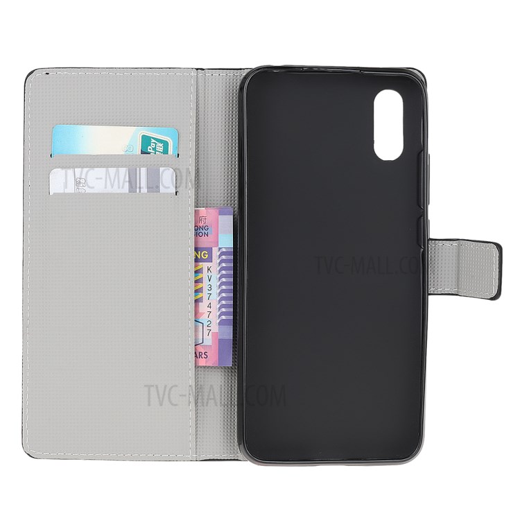 Pattern Printing Leather Wallet Design Phone Protective Case with Stand for Samsung Galaxy A02/M02 - Color Combos-5