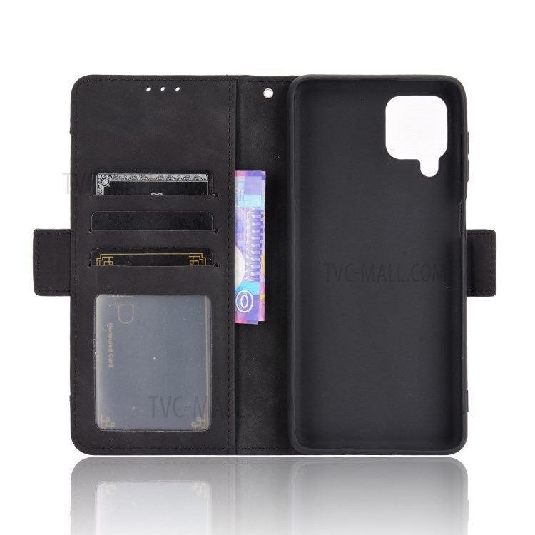 Full Protection Leather Wallet Protective Case with Multiple Card Slots for Samsung Galaxy M62 / Galaxy F62 - Black-6