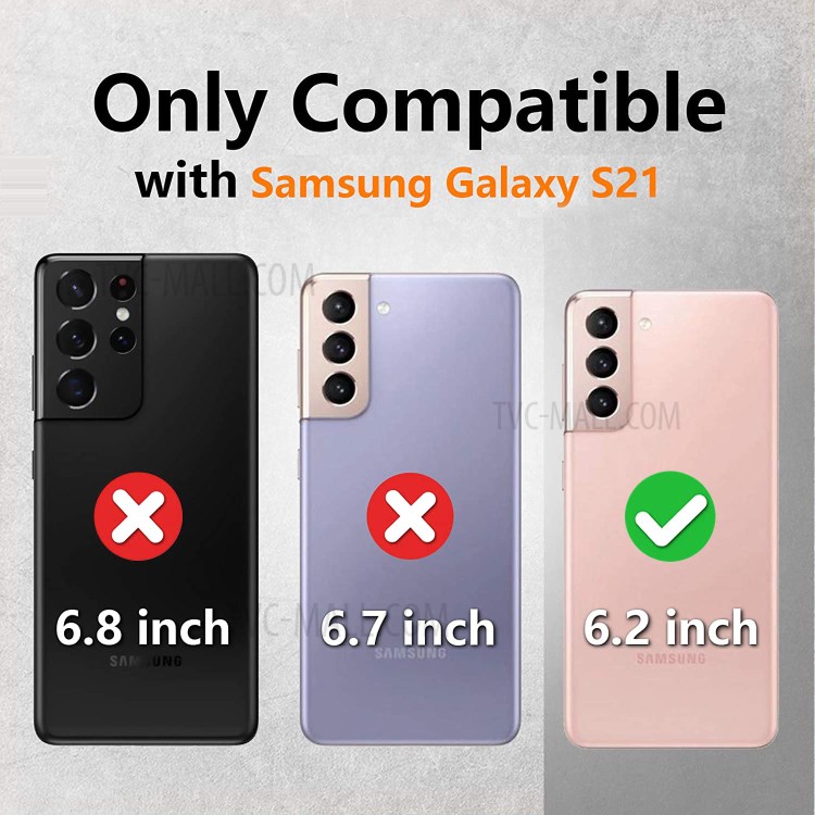 Silicone Metal Tank Shockproof Phone Cover with Tempered Glass Film for Samsung Galaxy S21 5G - Black-7