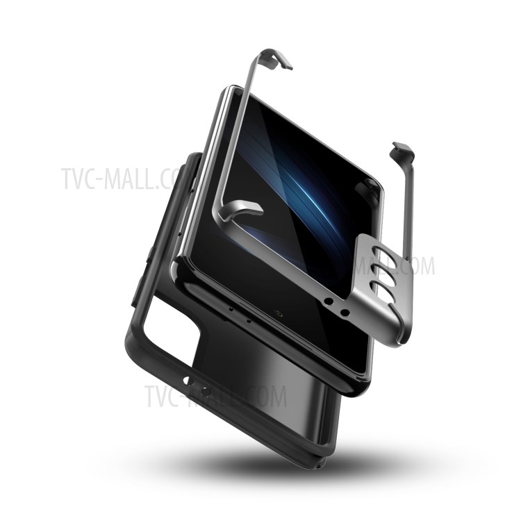 X-Four Series Shock-absorbed Mobile Phone Back Case PC Cover for Samsung Galaxy S21 Plus 5G - Black-5