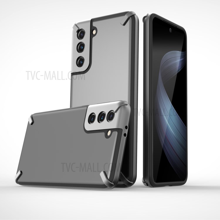 X-Four Series Shock-absorbed Mobile Phone Back Case PC Cover for Samsung Galaxy S21 Plus 5G - Black-6