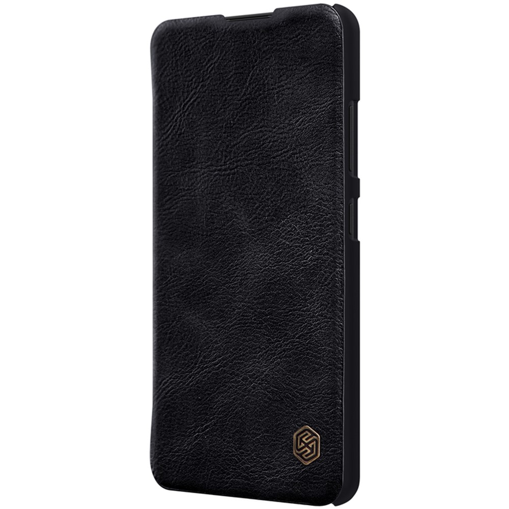 NILLKIN Qin Series Card Holder Design Mobile Phone Leather Case for Samsung Galaxy A32 4G - Black-9