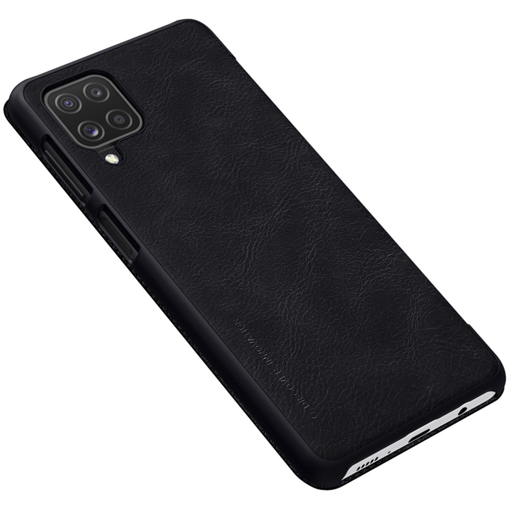 NILLKIN Card Holder Design Qin Series Leather Mobile Phone Case for Samsung Galaxy F62/M62 - Black-11