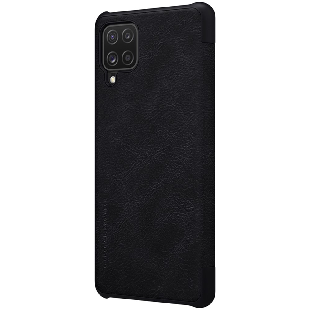 NILLKIN Card Holder Design Qin Series Leather Mobile Phone Case for Samsung Galaxy F62/M62 - Black-8