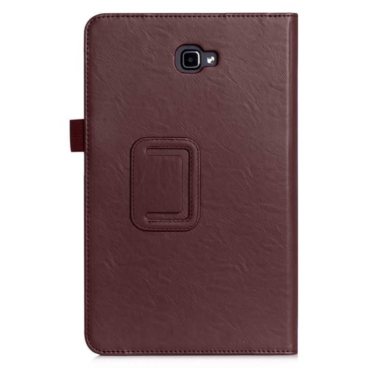 Card Holder Flip Leather Stand Protective Case for Samsung Galaxy Tab A 10.1 (2016) SM-T580 - Brown-2