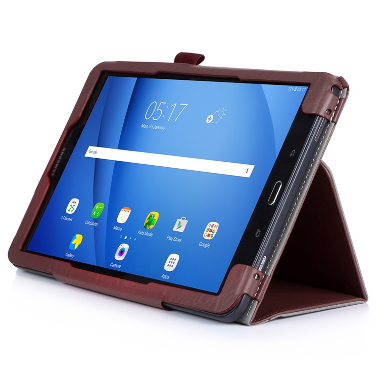 Card Holder Flip Leather Stand Protective Case for Samsung Galaxy Tab A 10.1 (2016) SM-T580 - Brown-5
