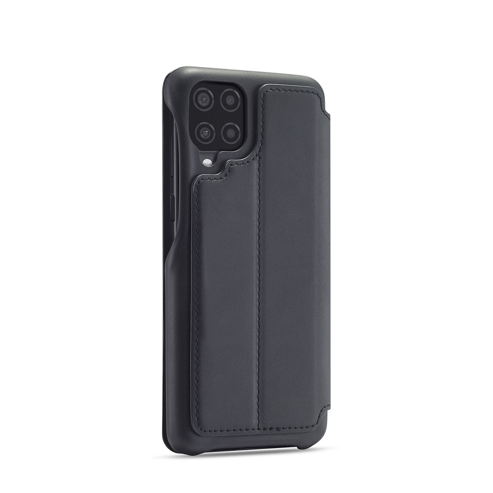 LC.IMEEKE Retro Style Leather Phone Case Cover with Card Holder for Samsung Galaxy A12 - Black-13
