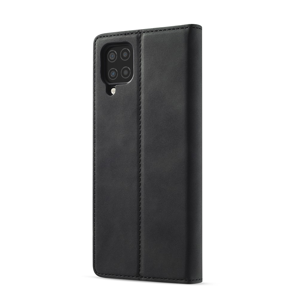 LC.IMEEKE LC Strong Magnetic Series Leather Wallet Phone Protective Shell for Samsung Galaxy A12 - Black-8