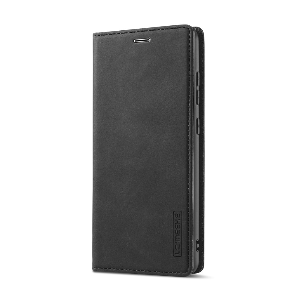 LC.IMEEKE LC Strong Magnetic Series Leather Wallet Phone Protective Shell for Samsung Galaxy A72 5G / 4G - Black-9