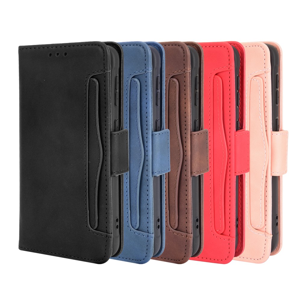 Leather Wallet Protective Case with Multiple Card Slots for Samsung Galaxy Xcover 5 - Black-11