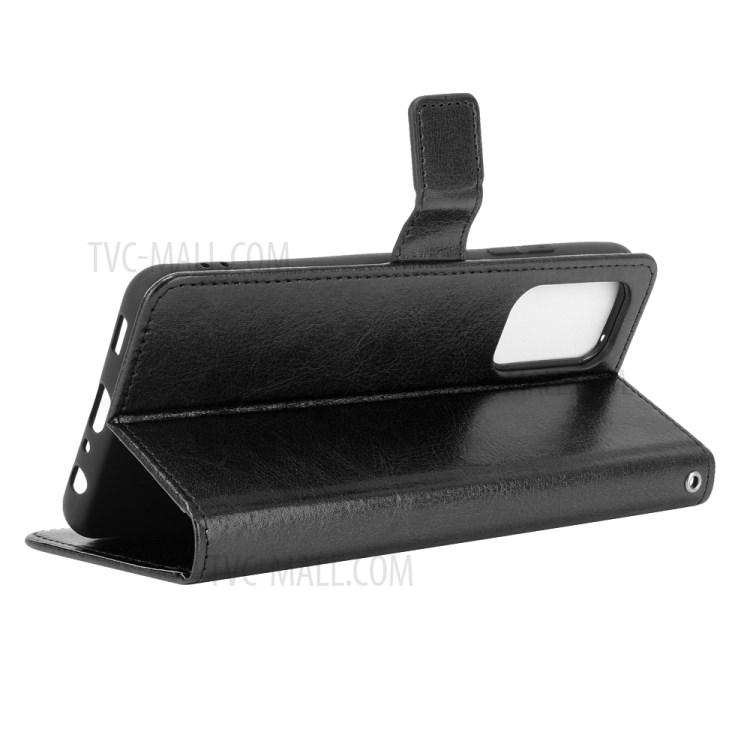 Crazy Horse Texture Wallet Design PU Leather Stand Protector Cover for Samsung Galaxy A32 4G (US Version) - Black-6
