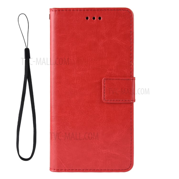 Crazy Horse Texture Wallet Design PU Leather Stand Protector Cover for Samsung Galaxy A32 4G (US Version) - Rose-2