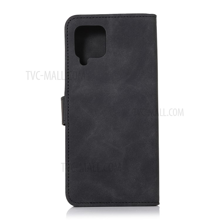 KHAZNEH Wallet Design Folio Flip Retro Style PU Leather Case for Samsung Galaxy M62 / F62 - Black-3