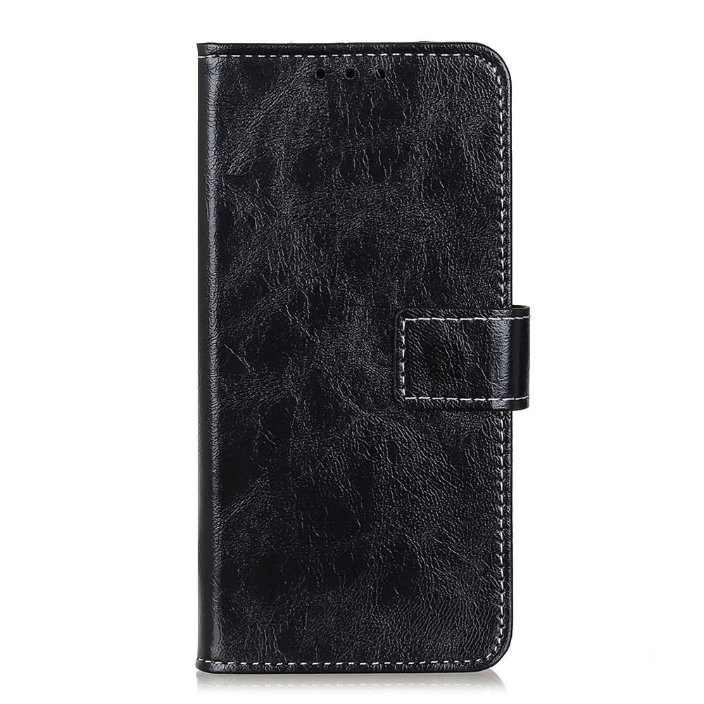 Vintage Crazy Horse Texture Wallet Stand Leather Phone Case for Samsung Galaxy Xcover 5/Xcover 5s - Black-2